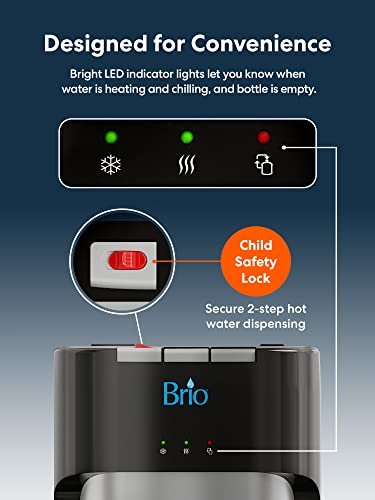 Brio Bottom Loading Water Cooler Water Dispenser – Essential Series