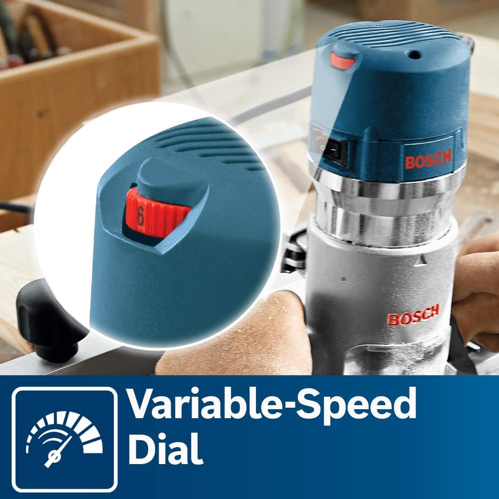 BOSCH 1617EVSPK Wood 12 Amp Router Tool Combo Kit